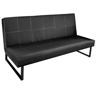 Диван Гера "3" (кзамPU/гоб.stock) кзам1пу чёрный